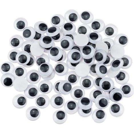 Ojos m贸viles de 12 mm, 80 unidades