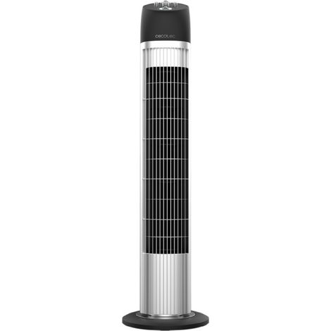 Cecotec Ventilador de Torre con Temporizador EnergySilence 850 Skyline. 45 W, Altura 33" (84 cm), Motor de cobre, 3 Velocidades