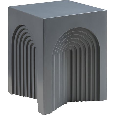 Tavolino laterale 45 x 35 x 35 cm grigio opaco 030010909