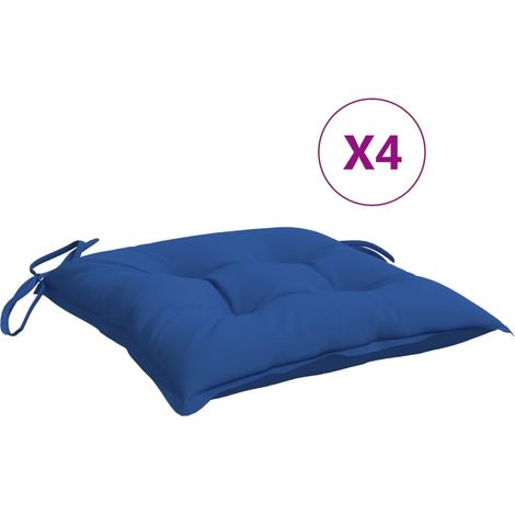 Maison Exclusive - Stuhlkissen 4 Stk. Blau 40x40x7 cm Oxford-Gewe (1/5)
