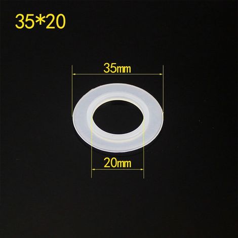 Joint Etanche Silicone - Pour Bouchon D'évier À Levier - Diamètre Externe 35 mm Épaisseur 20 mm - Lot De 1 (1/5)