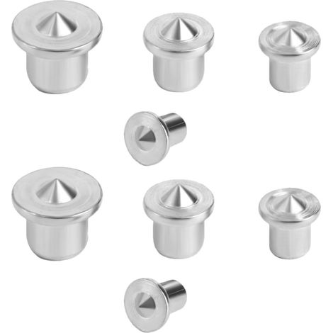 Healeved Lot de 2 goujons centrage en acier inoxydable pour meubles bois, gabarit perçage marquer (1/5)