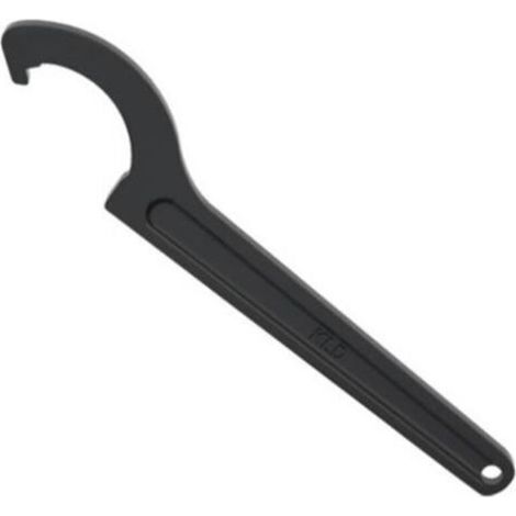 Clé à molette, clé à ergots crantée, pour écrous crantés, tailles 28 à 32 mm, Épaisseur de la tête 5 mm, clé plate