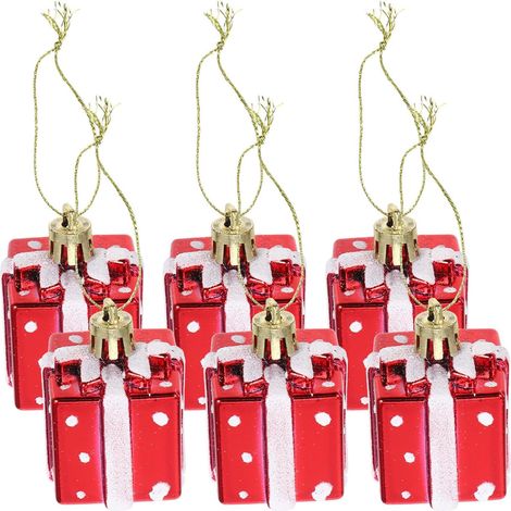 Boîte miniature de Noël, décorations de 4 cm, mini boîte rouge (1/5)