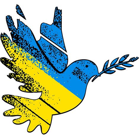 Autocollant Colombe de la Paix pour Ukraine, Décoratif pour Vitre Arrière de Voiture, Réfrigérateur, Meubles, Résistant aux UV (1/2)