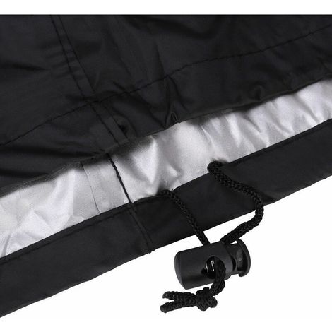 ((0.54kg)-150X100X125CM) Housse de barbecue, 210D Oxford Silver Coated Polyester Barbecue Cover