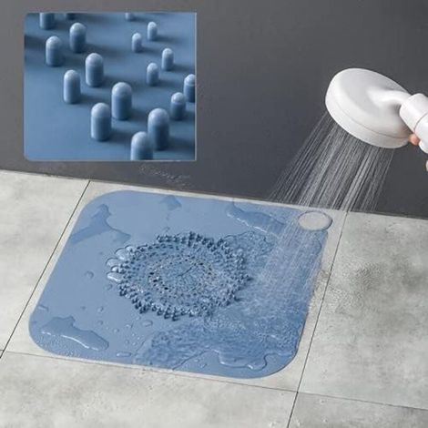 Haarfänger für Duschabflüsse aus Silikon, Duschhaarstopper, Duschabflusssieb, Silikon-Abflussabdeckungen, Abflussschutz für Badezimmer (1/4)