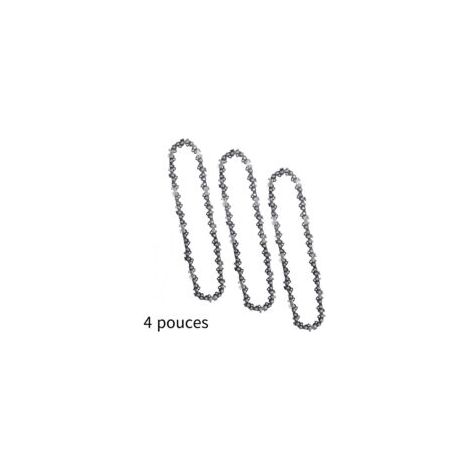 Mini Chaîne De Tronçonneuse, 3 Pièces, Chaîne De Tronçonneuse De 4 Pouces, 28 Maillons D'entraînement, Remplacement De Chaîne en Acier Allié, Accessoires De Mini Tronçonneuse