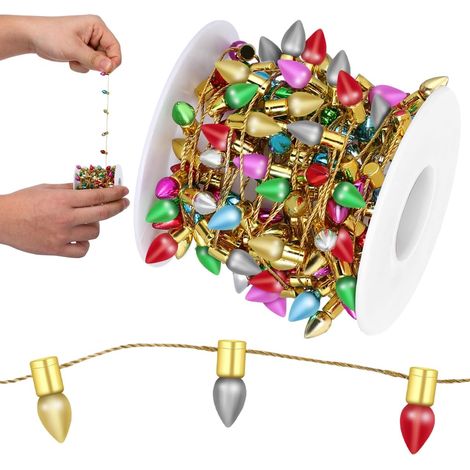 Gnome Fairy Lights Miniature 5 m Dollhouse Christmas Decoration Mini Colourful Lamp Fairy Lights Dollhouse Furniture Easter Decoration for Craft Projects and Festival Decoration (1/5)