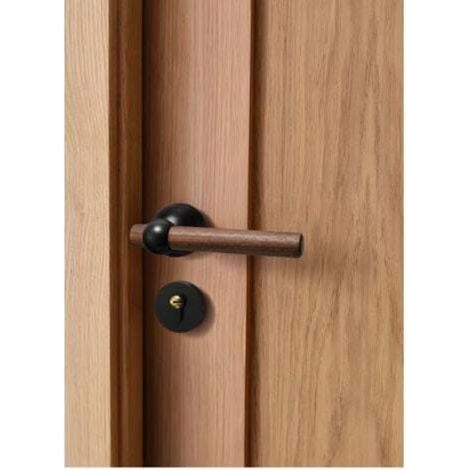Serratura in noce, serratura silenziosa per porte interne, nuova maniglia in legno in stile cinese. (1/5)