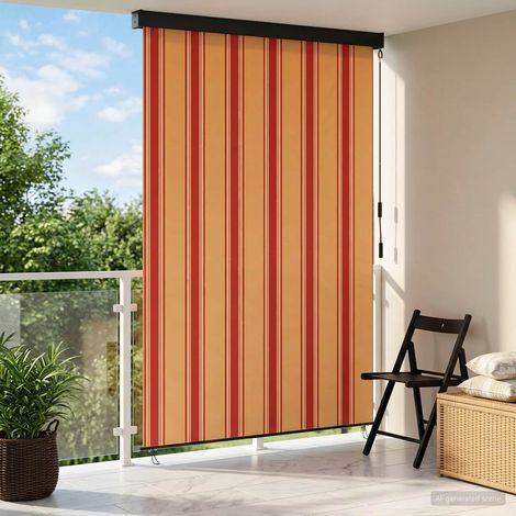 vidaXL Tenda a rullo Multicolore 100 x 250 cm Tessuto e Alluminio