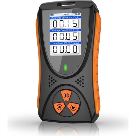 Compteur Geiger Détecteur de Rayonnement Nucléaire, Dosimètre de Rayonnement Personnel Radiographie Bêta Gamma, Moniteur de Rayonnement Nucléaire en Temps Réel Portable avec écran LCD (1/5)