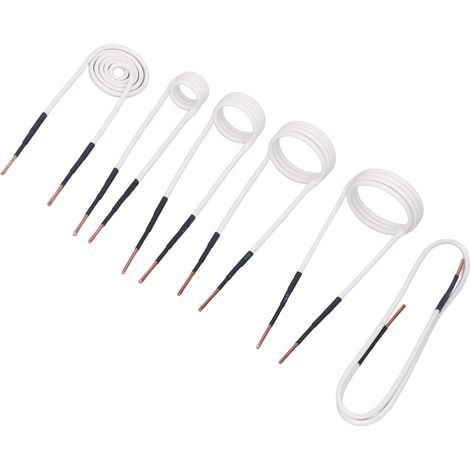 Kit de 6 bobines chauffantes à induction, noyau en laiton de 2,5 mm, fils chauffants plats et flexibles de 20, 30, 40 et 50 mm (1/5)