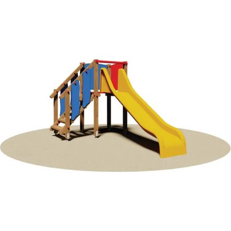 Torretta Marianna 758 Giochipark EN 1176 legno H caduta 100cm area 26mq 5 utenti
