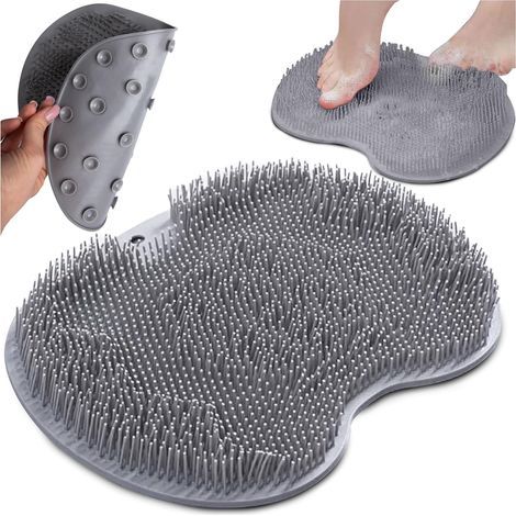 Massagematte, rutschfestes Silikon, starke Saugnäpfe, für Füße und Rücken, Dusche und Badewanne (1/5)