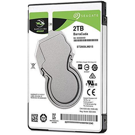 Seagate BarraCuda, 2 TB, Disco duro interno, HDD, 2,5" SATA 6 GB/s (1/5)