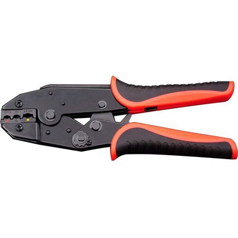 Pince à dénuder Pince à sertir manuelle, capacité de 0,5-6 mm² 20-10AWG, liens de câble non isolés , Outils de sertissage à cliquet (1/4)