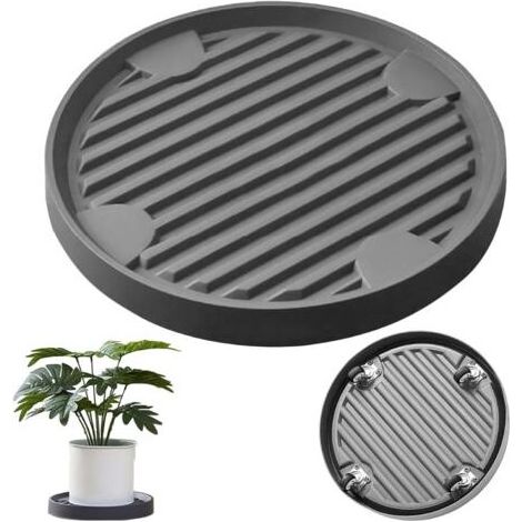 22cm Dissimulées pour Pot de Fleurs, Plateau de Jardinière Mobile, Chariot à Palettes pour Plantes à 360°, Capacité Charge 75 kg, pour Le Transport de Plantes en Pot Intérieur, Extérieur (1/5)