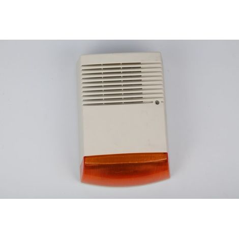 Sirène factice avec LED Clignotante Rouge, étanche, alimentée par Batterie, sans Fil, IP44 (1/5)