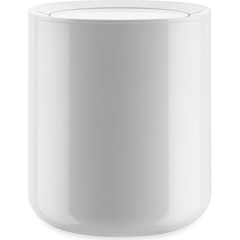 Alessi Birillo PL10 W Cestino di Design in PMMA, Bianco (1/4)