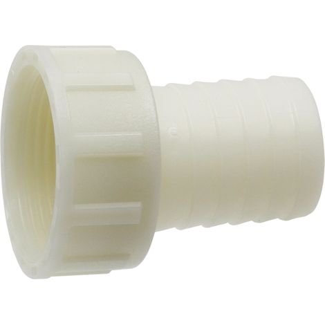 Extremo de manguera, rosca interna de 1 1/4", conector de 32 mm, 16 bar, para línea de goteo. (1/2)