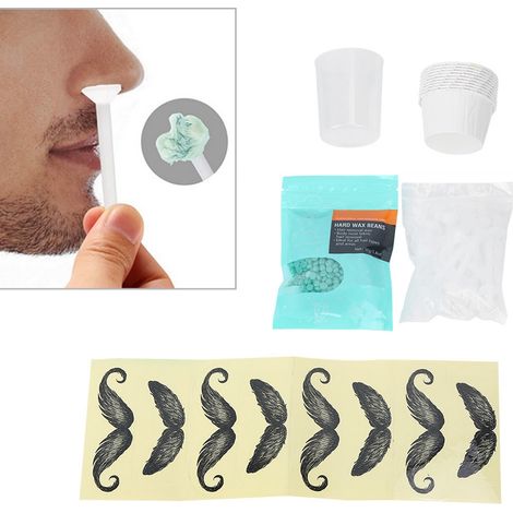 Kit d'épilation à la cire pour le nez et les sourcils : indolore, efficace, sûr et rapide. (1/5)