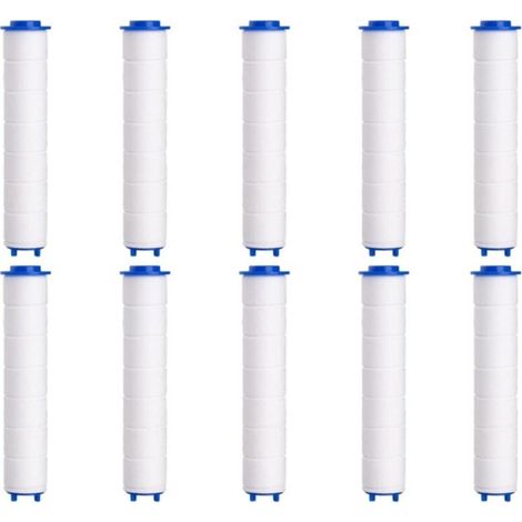 Filtre Pommeau de Douche (95mm),10 Pcs Filtre Douche en Coton PP de Douchette Anti-calcaire Amovible pour Douchette (1/5)