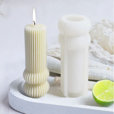 Molde de silicona para velas - "Columna romana" Filar