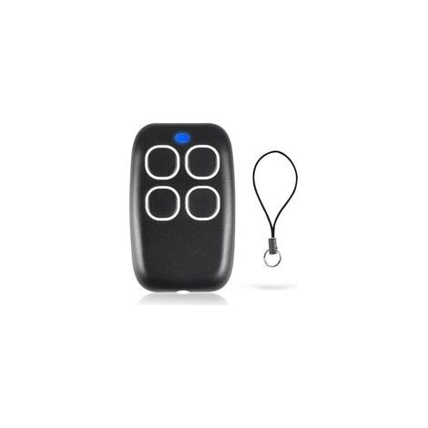 Télécommande de Portail 4 Boutons Universelle, Copie Code Fixe/Apprentissage, Fréquence 433MHz, Compatible Volets et Portes, Pile CR2016 Incluse (1/5)