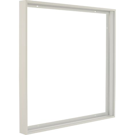 Lampesecoenergie – Cadre de montage en saillie pour panneau LED 600x600 – Installation facile sans vis – Résistant à la corrosion – Compatible avec panneaux 48W, 40W, 36W