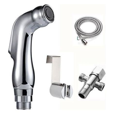 Douchette à main bidet Douchette Bidet kIt Eau manuelle et automatique Idéal pour WC suspendu (1/4)