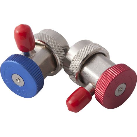 Jeu de 2 coupleurs raccords 1/4" Haute et basse pression climatisation pour véhicules - AC 4029 - CLAS Equipements (1/2)