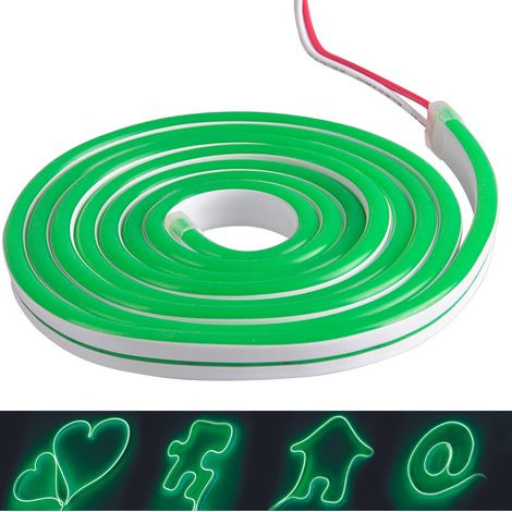 Ruban LED Néon 12V 2 m vert flexible IP65 315021 Polux (1/5)