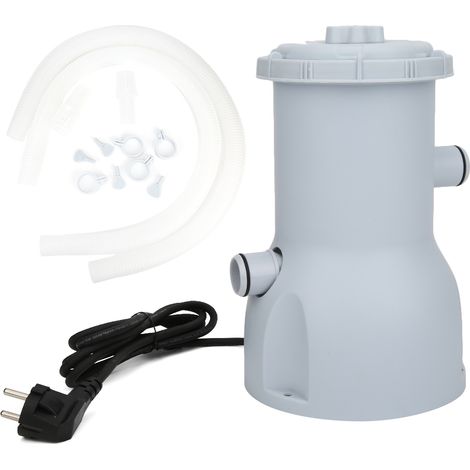 Pompe de filtration électrique pour piscine extérieure et bassin, nettoyeur d'eau 220-240V avec prise UE (1/5)