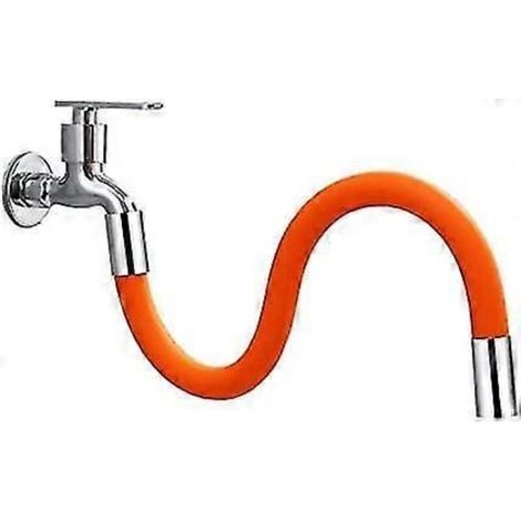 Faucet Extension For Kitchen Sink 360 Degree Flexible Guide Hose Faucet Aerator Extension Sink Faucet Sprayer Attachment Faucet Hose (50cm) (1/4)