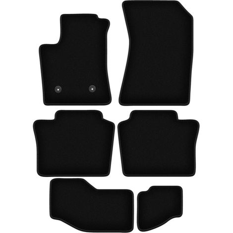 Tappetini base in velluto nero per: Renault Espace VI E-tech HEV 7 posti (2023-) (1/5)