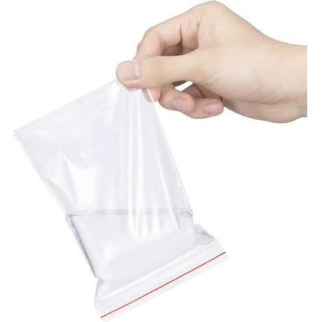 Sachet Zip - 100 Pièces - Polyéthylène - Fermeture Réutilisable - Aliment et Bricolage - 10 x 15 cm UMD MUSICAL (1/5)