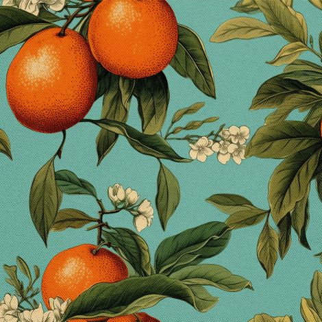 Tissu d'ameublement extérieur Oxford - Motif fruits  DX6158 (1/5)