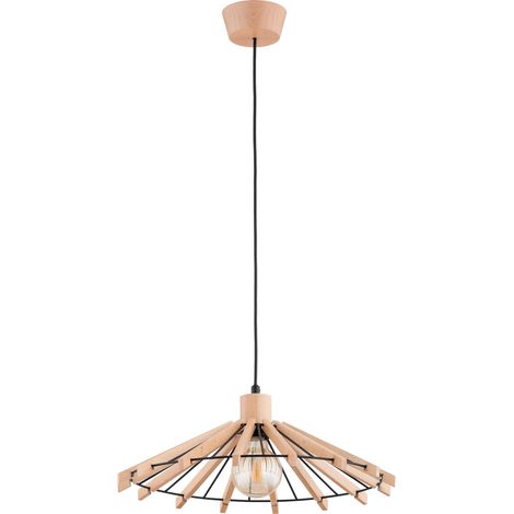 Suspension scandinave bois noir NATKA Alfa E27 Ø44 (1/3)