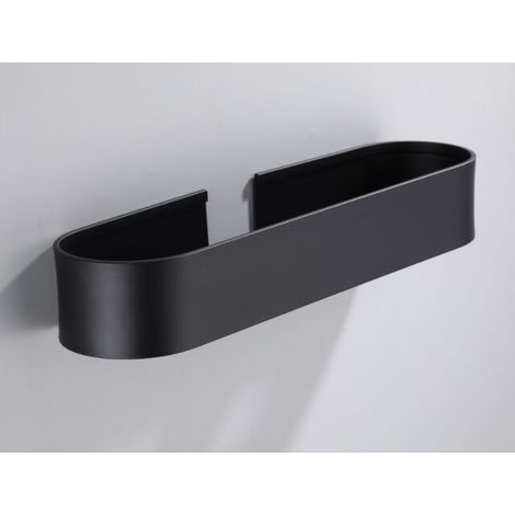 Shower Shelf, No Drilling Shower Shelf, Bathroom Shelf, Shower Caddy, Aluminum, Matte Finish, for Bathroom Kitchen - Black