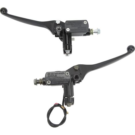 Cylindre d'embrayage de Frein, 1 Paire de Levier de Maître-Cylindre d'embrayage de Frein 22 Mm Noir pour Scooter Gy6 50 110 125 150 250 (1/5)