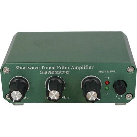 Abgestimmter Filterverstärker für Kurzwellenradio mit Sende- und Empfangsmodus, Bandbreite von 3 bis 30 MHz, einstellbare Verstärkung von 0 bis 30 dB (1/5)