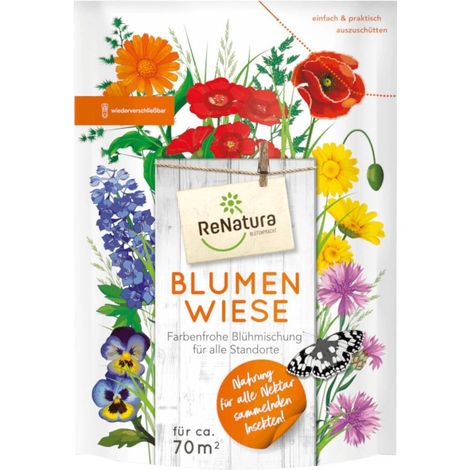 ReNatura® Prairie fleurie 0,5 kg Fleurs Graminées Mélange de fleurs Insectes Oiseaux