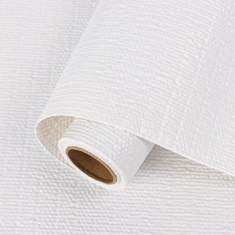 Tapis de Tiroir 30x300cm Non-adhésif,Imperméable l'huile Antidérapant,Tapis Frigo EVA Plastique Tapis Protection pour Cuisine Réfrigérateur (Blanc) (1/5)