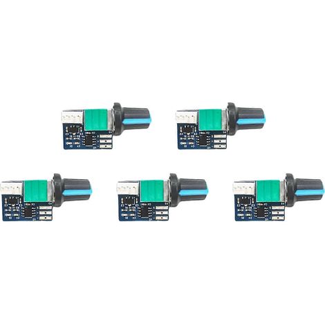 12V Lüfterdrehzahlregler 4-Pin Einkanal-Lüfterdrehzahlregler für Gamer Optimierter Computer-Luftstrom Mehrfarbig (5 Stück) (1/5)