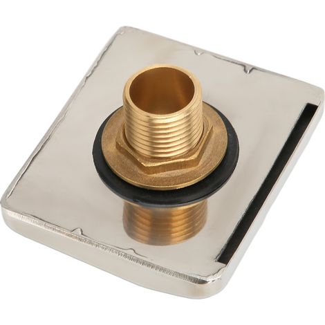 Robinet de baignoire cascade en acier inoxydable à filetage extérieur G1/2, fixation murale, pour salles de bains spa. (1/5)