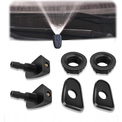 2 Pieces Windscreen Washer Spray Nozzle, Front Windshield Fog Spray Jets, Universal Replacement Windscreen Wipers for Most Cars (1/5)