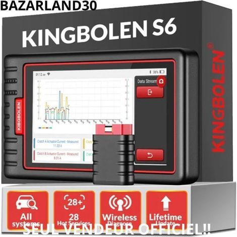Outils de diagnostic - KINGBOLEN - S6 - Bluetooth - 28 fonctions - Universel
