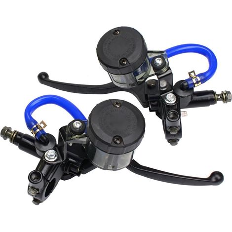 Leva freno e frizione per moto, 22 mm 7/8'' universale, destra, per pompa freno e frizione, compatibile con LC150 LC135, chopper, cafe racer (colore: una coppia) (1/5)