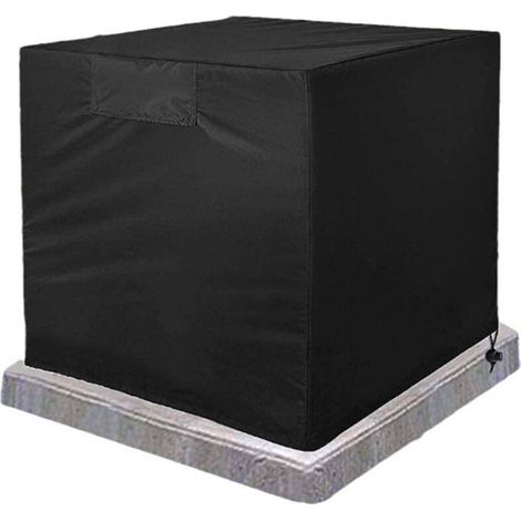 Housse de protection pour unité extérieure de climatiseur, housse de protection contre la poussière et la pluie pour climatiseur extérieur, housse de protection en tissu Oxford 420D (61x61x76cm) (1/4)
